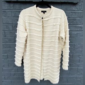 J. Crew Juliette collarless sweater blazer with fringe stripe Size S Style AQ418